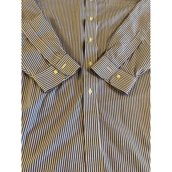 Brooks Brothers Madison Supima Cotton Striped Button Down‎ Shirt Mens 16 1/2 -33 - Picture 5 of 8
